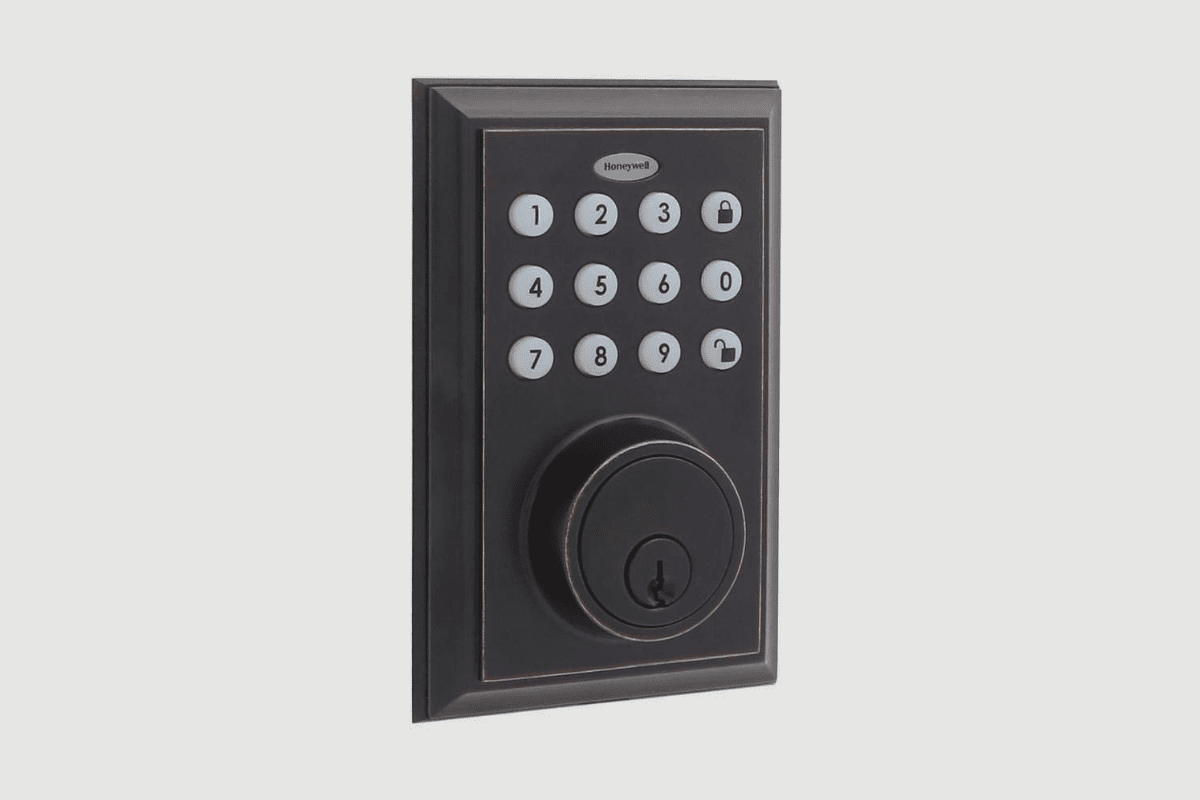 HONEYWELL BLUETOOTH ENABLED DIGITAL DEADBOLT DOOR LOCK WITH KEYPAD